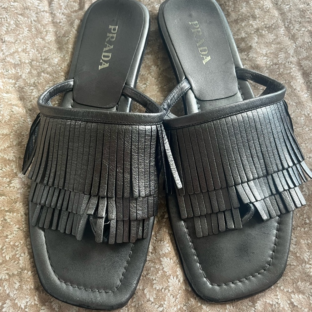 PRADA mules  leather